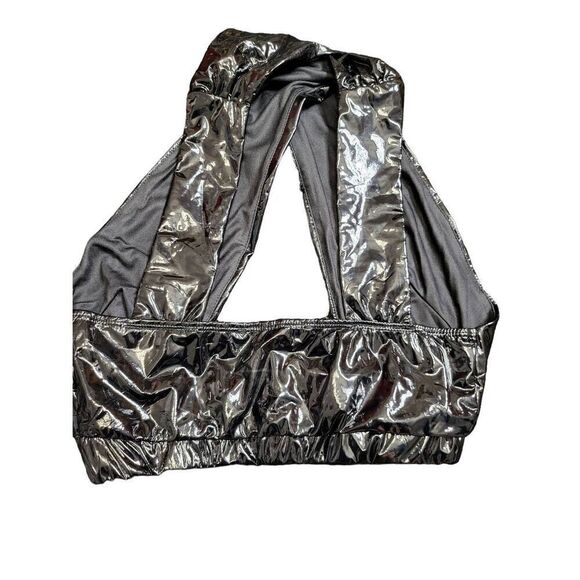 Dolls Kill PVC Halter Top and Skirt Set - Picture 4 of 6